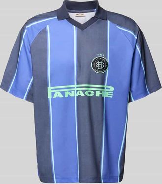 Only & Sons Loose Fit Poloshirt mit Motiv-Print Modell ZIDAN in Royal, Gr&ouml;&szlig;e XXL