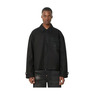 Represent Hombre, Chaquetas, Negro, Talla: L