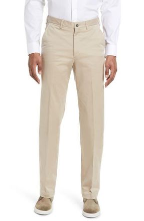 Vintage 1946 Stretch Cotton Flat Front Pants in Khaki at Nordstrom, Size 30