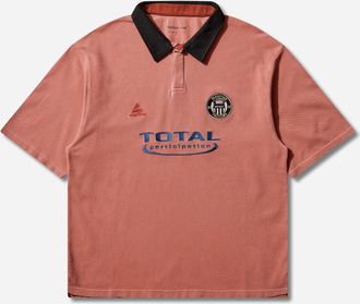 Martine Rose Oversized Shortsleeve Polo Pink Washed