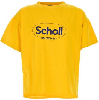 Balenciaga Yellow cotton oversize t-shirt