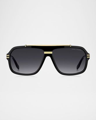 Marc Jacobs Gradient Aviator Acetate Sunglasses