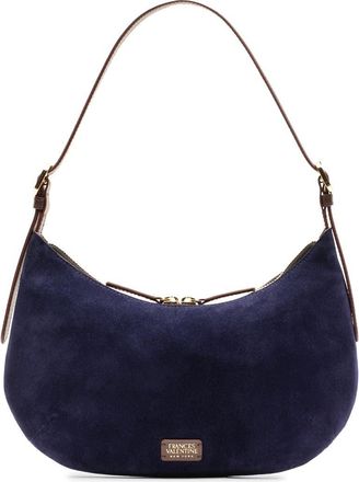 Frances Valentine Starr Suede Hobo Bag in Navy at Nordstrom