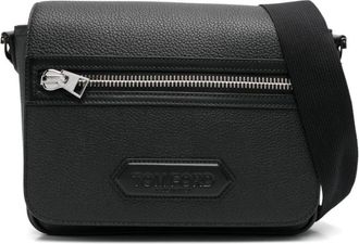 Tom Ford Small Messenger Crossbody Tas - Heren - Schoudertassen - Zwart - ONE Size - Katoen - Tassen
