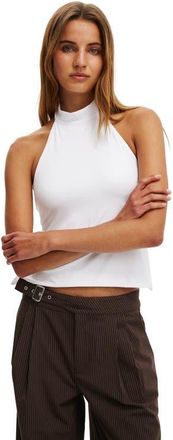 Cotton On Womens Hold Me Halter Twist Back in White at Nordstrom, Size X-Small