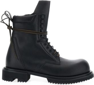 Rick Owens Gabe Lace-up Leather Boots
