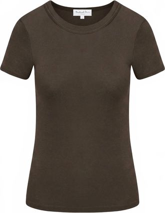Michael Stars Womens Fallon Shine Tee In Java