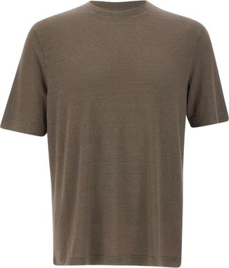 FILIPPO DE LAURENTIIS T-shirt girocollo a maniche corte - Marrone