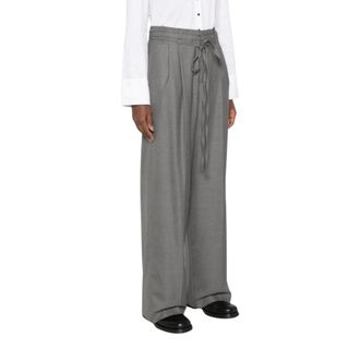 Rossi Rossi - Wide Broeken - Dames - Broeken - Grijs - Maat: XS
