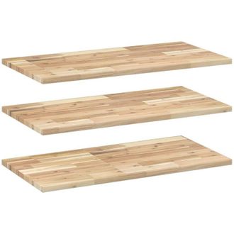 vidaXL Estantes Flotantes 3 Uds Madera Acacia Sin Tratar 100x40x2 Cm Vidaxl