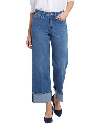 NYDJ Petite Teresa Stillwater Lake Wide Leg Jean