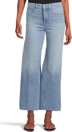 Madewell Womens Madewell Jeans Corley Wash Denim Raw Hem Wide Leg Palazzo RED1269