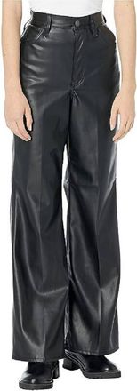 Levi's Womens Premium 70S Flare Faux Leather Jeans In Night