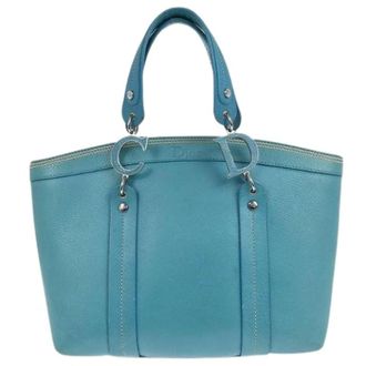 Dior Pre-owned Handbags, female, Blue, Size: ONE SIZE Pre-owned Vintage tote