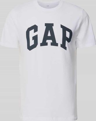 GAP T-Shirt mit Logo und Rundhalsausschnitt in Weiss, Gr&ouml;&szlig;e XXL