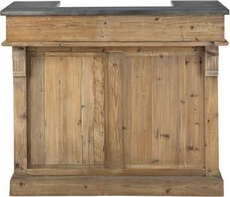 Maisons du monde Mueble bar de pino reciclado