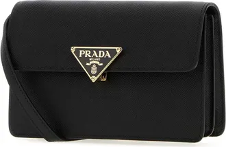 Prada Womens Black Leather Mini Crossbody Bag Nero Vitello Borse A Tracolla