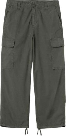 Carhartt Work in Progress Groene Katoenen Cargo Broek - Heren - Straight fit broeken - Groen - W31 - Katoen - Broeken