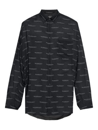 Balenciaga Lang overhemd - Zwart