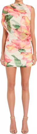 Amanda Uprichard Marcelle Mini Dress In Hibiscus