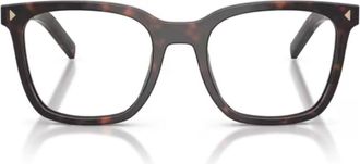 Prada Tortoiseshell PR B11V Acetate Square Sunglasses