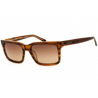 Timberland Mens Brown Rectangular Sunglasses TB00021