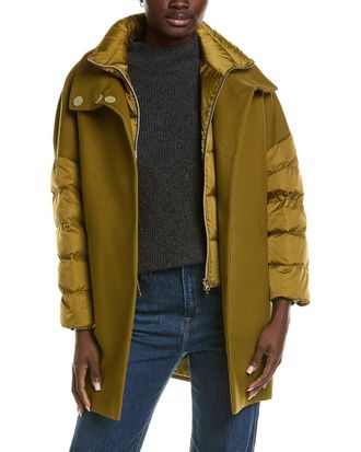 Herno Quilted Wool-Blend Down Jacket