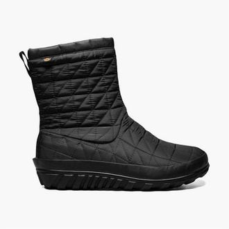 Bogs Womens Snowday Ii Mid Winter Boots In Black