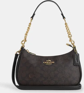 Coach Teri Shoulder Bag In Signature Canvas