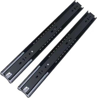 OEM Gu&iacute;as Para Cajones Con Cierre Suave - Totalmente Extensibles - Gu&iacute;as Con Rodamientos De Bolas - Acero - Plateado - 1 Par (2 Piezas) - 14 Pulgadas