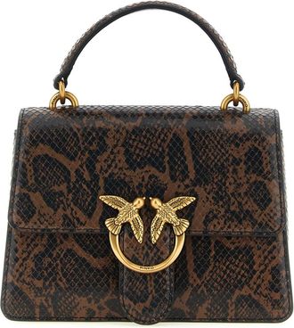 Pinko Dark Brown Love One Mini Satchel
