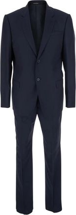 Emporio Armani Kostuumjas en broek - Heren - Business pakken - Blauw - S - Kostuums