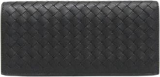 Bottega Veneta Pre-owned Continental Wallet - Heren - Vintage Accessoires - Zwart - ONE Size - Leer - Vintage