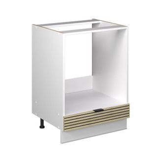 Vicco Armario Para Horno Empotrado Fame-line, Panel De Roble, 60 Cm Sin Encimera Vicco