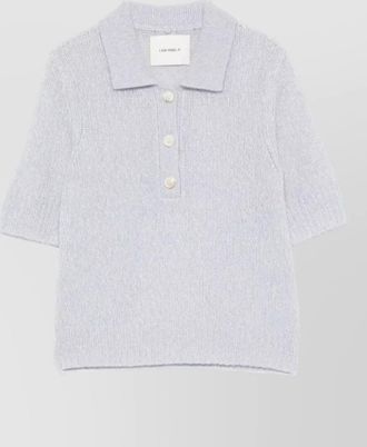 Lisa Yang cashmere silk polo t-shirt
