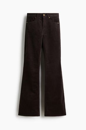 H&M Ausgestellte Cordhose - Brown