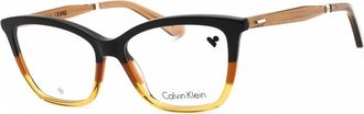 Calvin Klein Ladies Brown Rectangular Eyeglass Frames CK23545