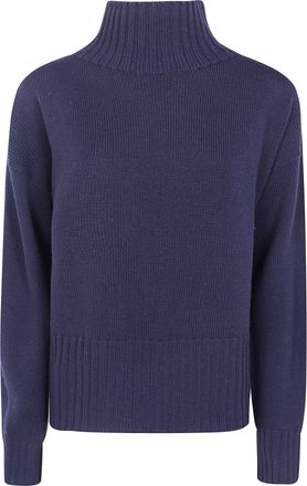 Drumohr Sweater V Neck L5mn504l 785 Navy