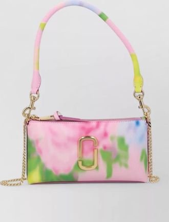 Marc Jacobs the snapshot the blurred floral snapshot leather mini bag