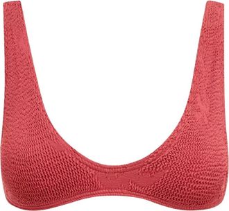 Bond-Eye Rode Palmprint Bikini Top - Dames - Bikinis - Rood - ONE Size - Nylon - Badmode