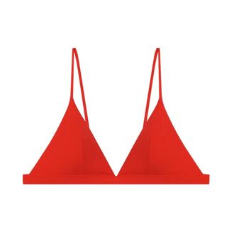 Polo Ralph Lauren Badmode, Dames, Rood, S, Nylon, Triangle Bikini Top