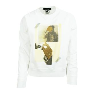 Dsquared2 Felpa - female - Dsquared2 - Sweatshirts - White - XS - Sweatshirts & Hoodies