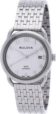 Bulova Commodore Automatic Silver Dial Mens Watch 96B326