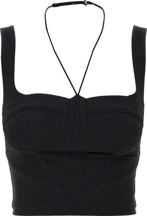 Nensi Dojaka Ndss 25Top 084 Gevormde Bustier Top - Dames - Tops zonder mouwen - Zwart - XS - Tops