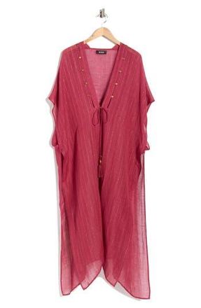 BCBGeneration Pinstripe Woven Duster in Wine at Nordstrom Rack