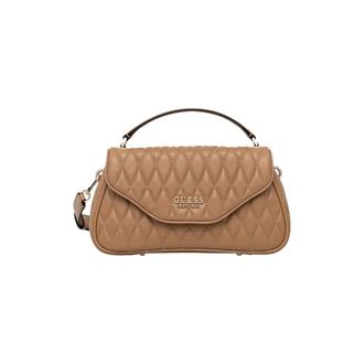 Guess Valla Top Handle Flap Bei - female - Guess - Handbags - Beige - ONE SIZE - Bags