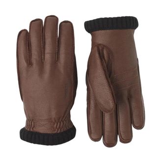 Hestra Deerskin Primaloft Rib Handschoen- Bruin - Heren - Handschoenen - Bruin - 11 IN - Leer - Accessoires