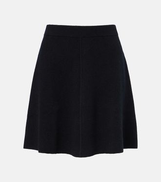 Jardin Des Orangers Wool and cashmere miniskirt