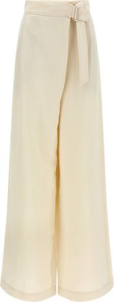 Brunello Cucinelli White Viscose Casual Womens Pants