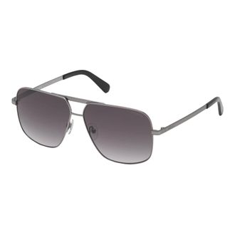 Guess Sunglasses, male, Gray, Size: 61 MM Aviator Sunglasses